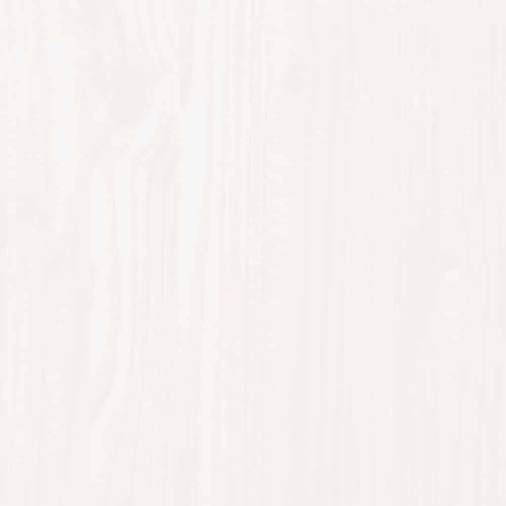 Piano Scrivania Bianco 80x40x2,5 cm in Legno Massello di Pino 824451