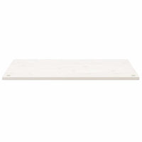 Piano Scrivania Bianco 110x55x2,5 cm in Legno Massello di Pinocod mxl 70427