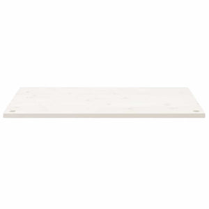 Piano Scrivania Bianco 100x60x2,5 cm in Legno Massello di Pino 824466