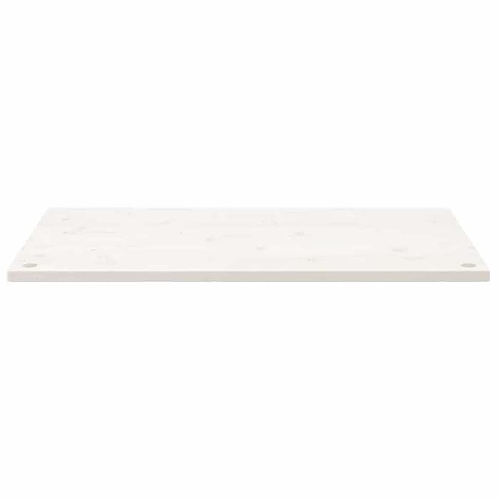 Piano Scrivania Bianco 100x60x2,5 cm in Legno Massello di Pino 824466