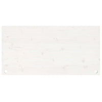 Piano Scrivania Bianco 100x60x2,5 cm in Legno Massello di Pino 824466