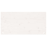 Piano Scrivania Bianco 100x60x2,5 cm in Legno Massello di Pino 824466