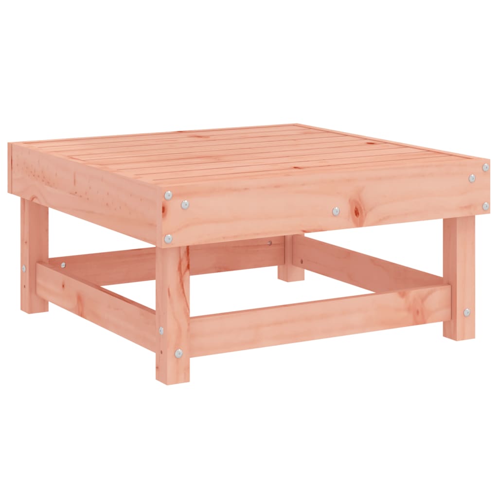 Poggiapiedi da Giardino con Cuscino Legno Massello di Douglas 825441
