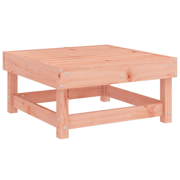 Poggiapiedi da Giardino con Cuscino Legno Massello di Douglas 825441