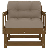 Sedie da Giardino con Cuscini 2pz Ambra Legno Massello di Pino 825446