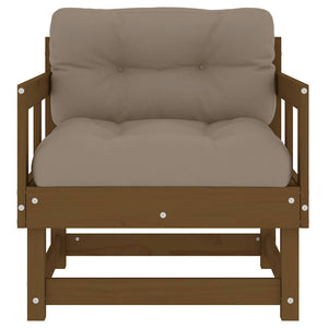 Sedie da Giardino con Cuscini 2pz Ambra Legno Massello di Pino 825446