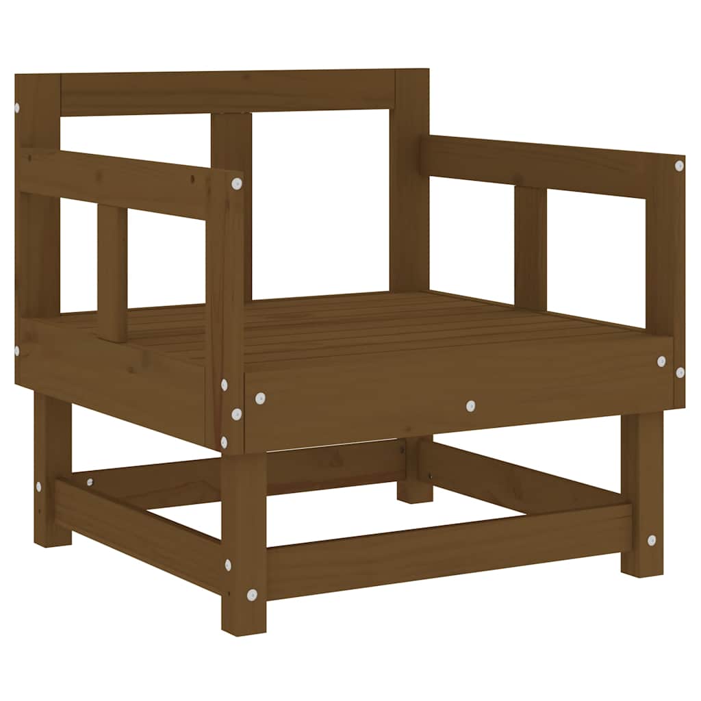 Sedie da Giardino con Cuscini 2pz Ambra Legno Massello di Pino 825446