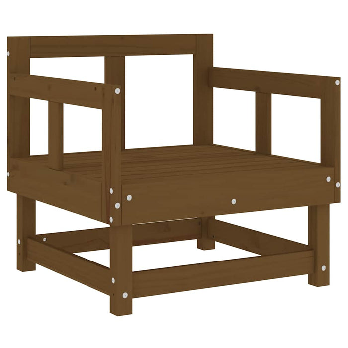 Sedie da Giardino con Cuscini 2pz Ambra Legno Massello di Pino 825446