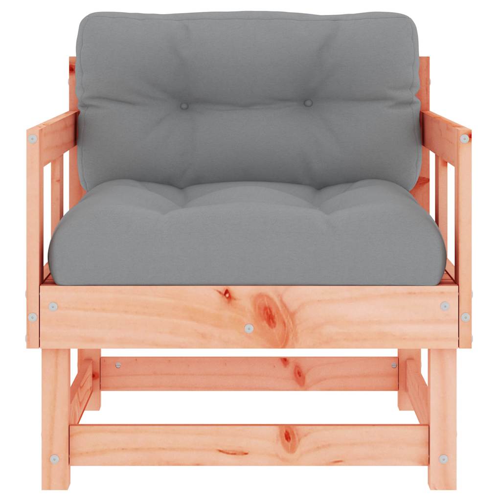 Sedie da Giardino con Cuscini 2 pz in Legno Massello di Douglas 825448