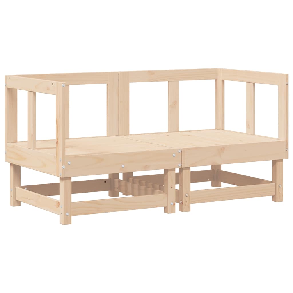 Divani Angolari con Cuscini 2 pz in Legno Massello di Pinocod mxl 79033