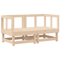 Divani Angolari con Cuscini 2 pz in Legno Massello di Pino 825450