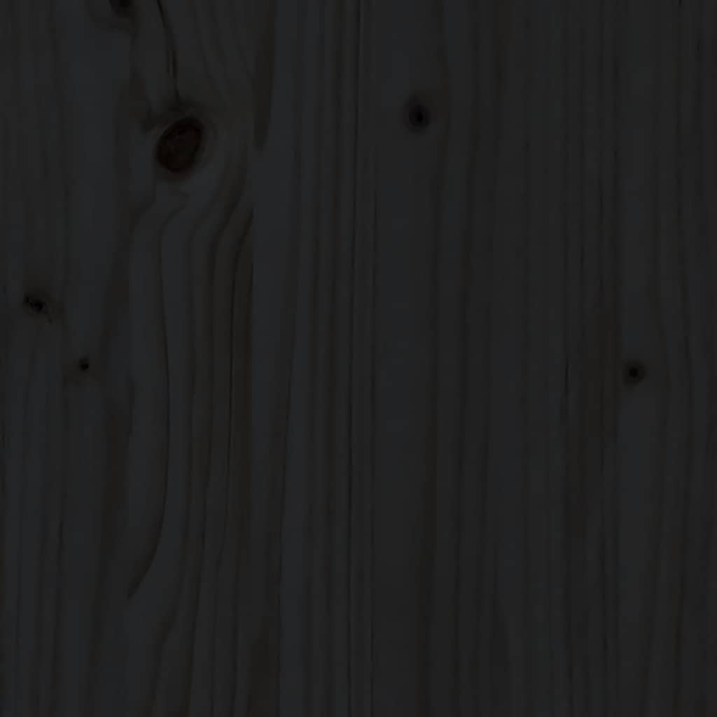 Divani Angolari con Cuscini 2 pz Legno Massello di Pino Nero 825454