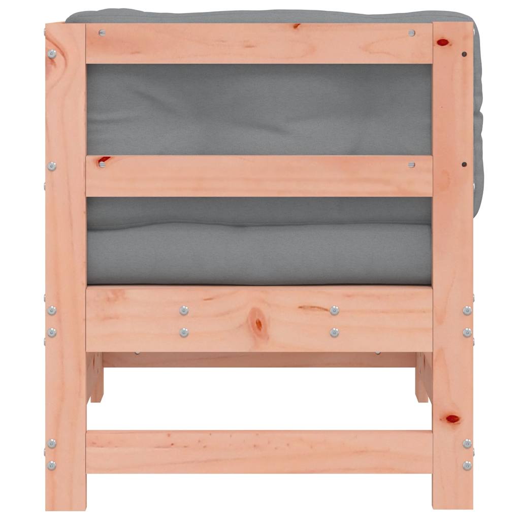 Divano Angolare con Cuscini in Legno Massello di Douglas 825546