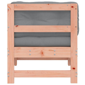 Divano Angolare con Cuscini in Legno Massello di Douglas 825546