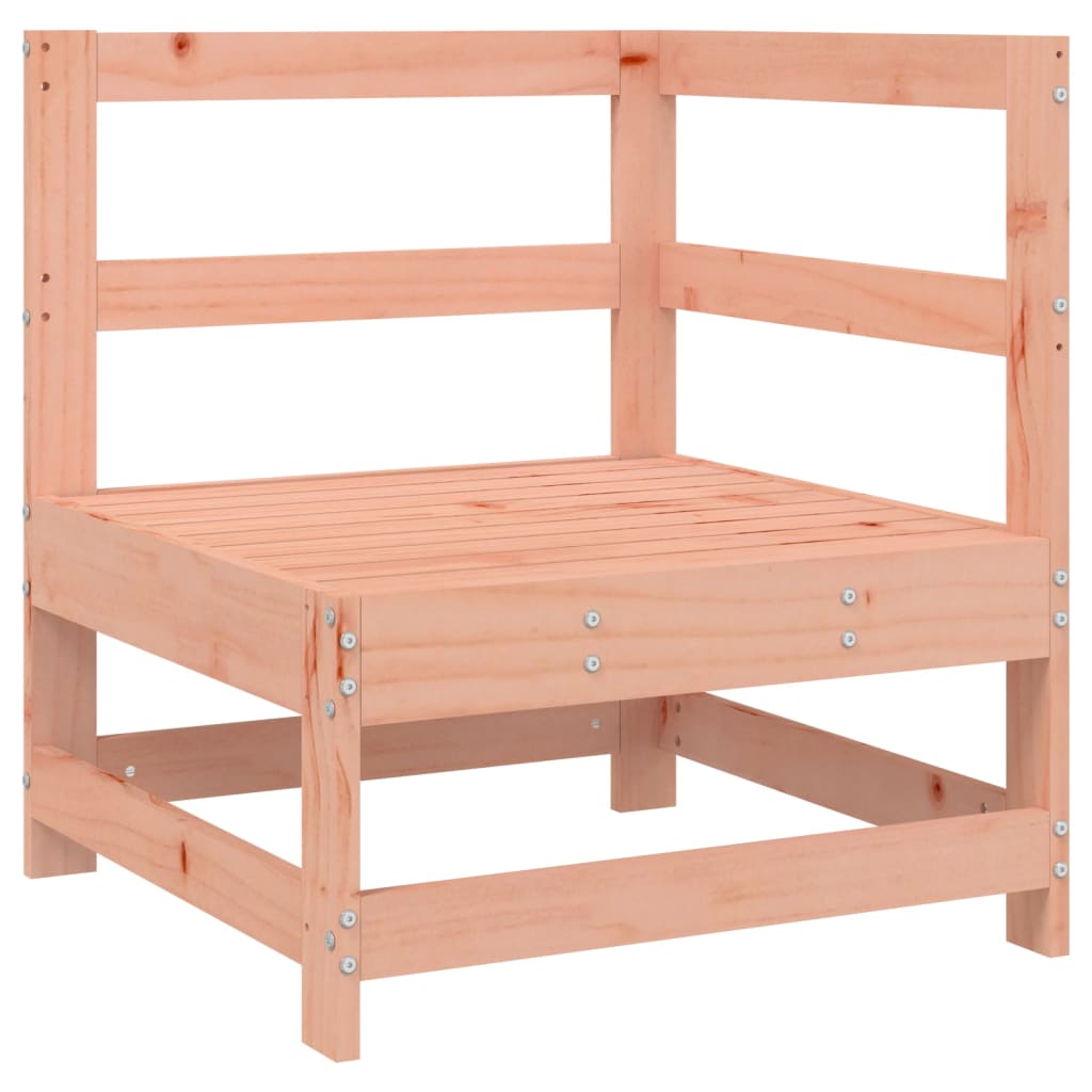 Divano Angolare con Cuscini in Legno Massello di Douglas 825546