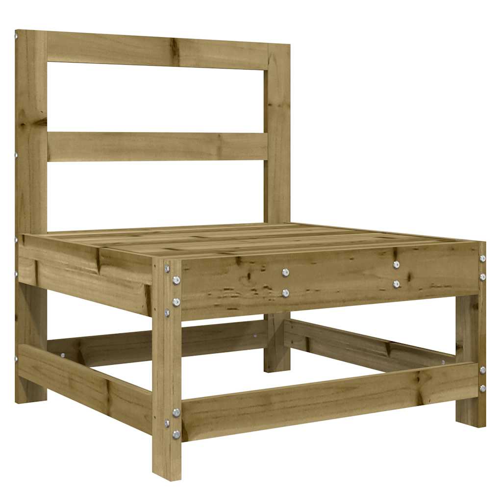 Divano Centrale con Cuscini in Legno Impregnato di Pino 825554