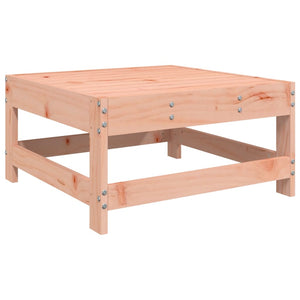 Poggiapiedi da Giardino con Cuscino Legno Massello di Douglas 825560