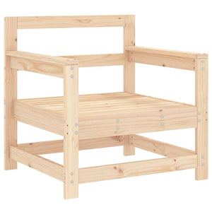 Sedie da Giardino con Cuscini 2 pz Legno Massello di Pino 825562