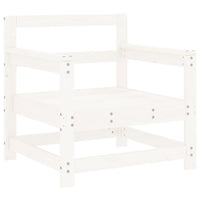 Sedie da Giardino con Cuscini 2pz Legno Massello di Pino Bianco 825563