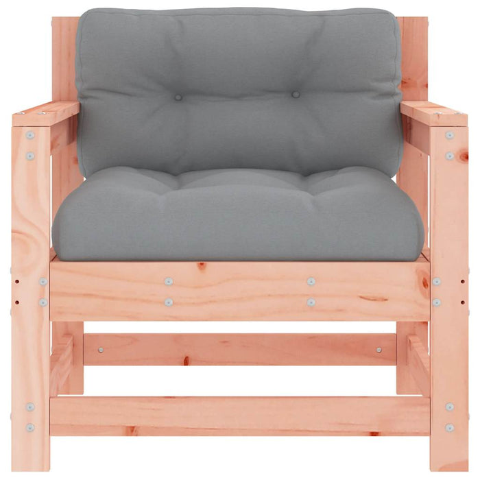 Sedie da Giardino con Cuscini 2 pz in Legno Massello di Douglas