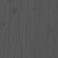 Poggiapiedi Giardino con Cuscini 2pz Legno Massello Pino Grigio 825585