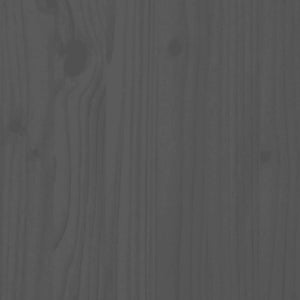 Poggiapiedi Giardino con Cuscini 2pz Legno Massello Pino Grigio 825585