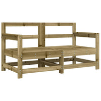 Sedie da Giardino con Cuscini 2 pz in Legno Impregnato di Pino 825596