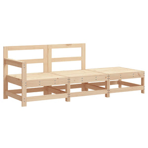 Set Divani da Giardino 3 pz con Cuscini in Legno Massellocod mxl 83187