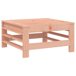 Poggiapiedi da Giardino con Cuscino Legno Massello di Douglas 825672