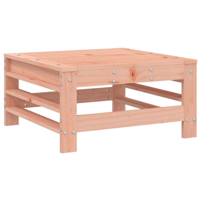 Poggiapiedi da Giardino con Cuscino Legno Massello di Douglas 825672