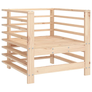 Sedie da Giardino con Cuscini 2 pz Legno Massello di Pino 825674