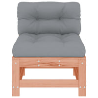 Divani Centrali con Cuscini 2 pz in Legno Massello di Douglas 825693