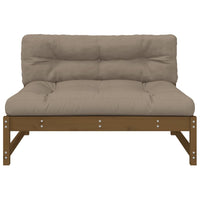 Divano Centrale Marrone Ambra 120x80 cm Legno Massello di Pino 825733