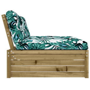 Divano Centrale 120x80 cm in Legno Impregnato di Pino 825764