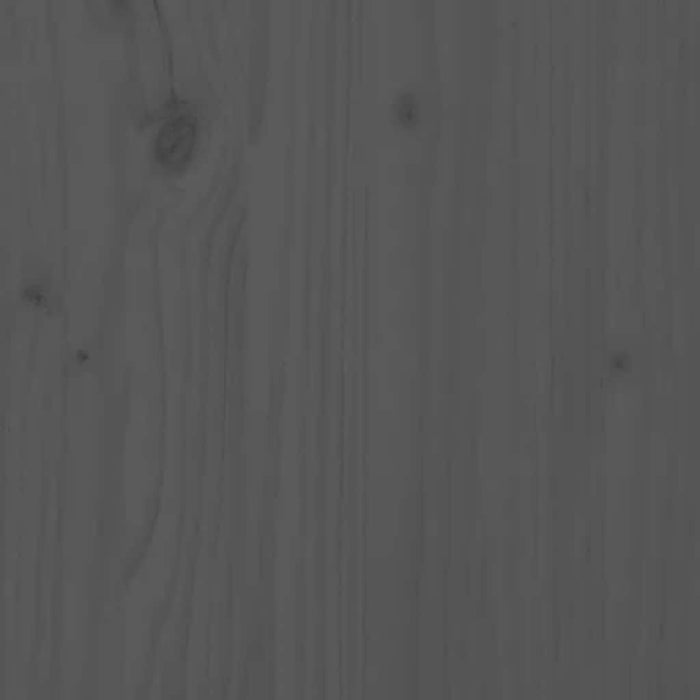 Poggiapiedi da Giardino 120x80 cm Legno Massello di Pino Grigio 825767