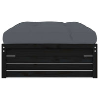 Poggiapiedi da Giardino 120x80 cm Legno Massello di Pino Nero 825769