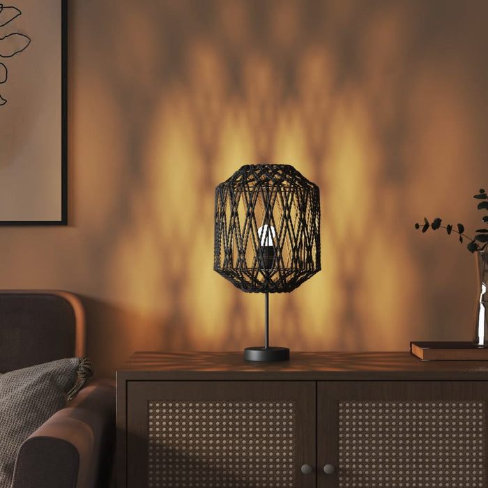 Paralume Nero Ã˜23x28 cm Ferro e Cartacod mxl 80191