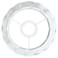 Paralume da Soffitto Bianco Ø20x15 cm in Vimini 364365