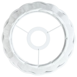 Paralume da Soffitto Bianco Ø20x15 cm in Vimini 364365