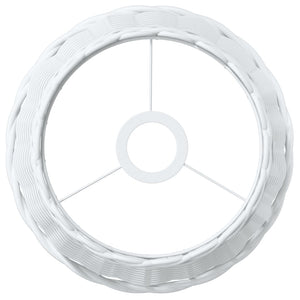 Paralume da Soffitto Bianco Ø25x17 cm in Vimini 364366