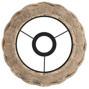 Paralume da Soffitto Marrone Ø20x15 cm in Vimini