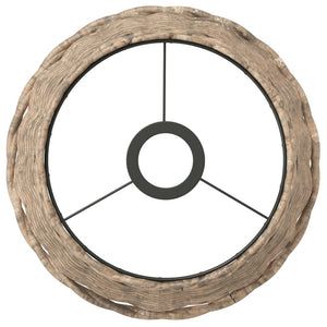 Paralume da Soffitto Marrone Ø25x17 cm in Vimini 364374