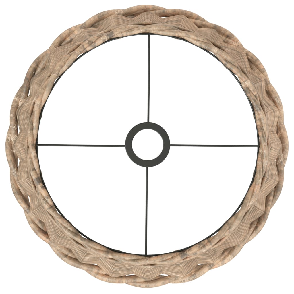 Paralume da Soffitto Marrone Ø40x26 cm in Vimini 364377