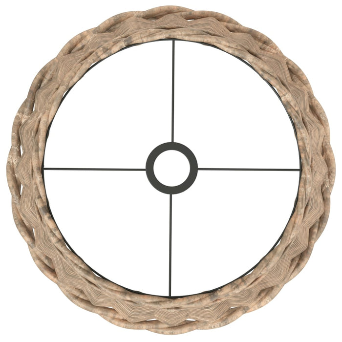 Paralume da Soffitto Marrone Ø40x26 cm in Vimini 364377