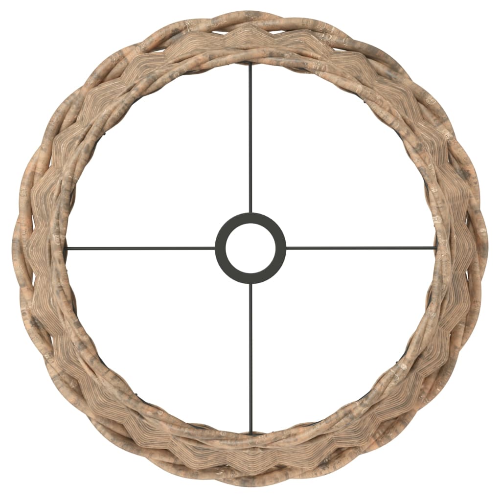 Paralume da Soffitto Marrone Ø45x28 cm in Vimini 364378