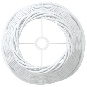 Paralume Bianco Ø15x12 cm in Vimini 364380