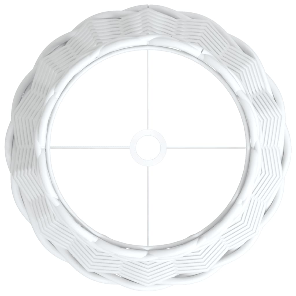Paralume Bianco Ø20x15 cm in Vimini 364381