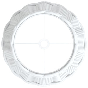 Paralume Bianco Ø20x15 cm in Vimini 364381