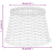 Paralume Bianco Ø25x17 cm in Vimini 364382