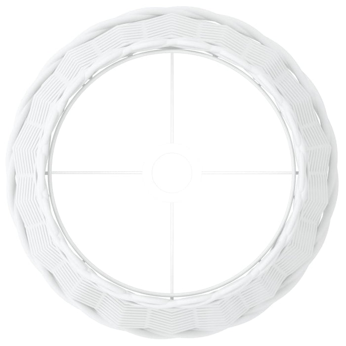 Paralume Bianco Ø38x23 cm in Vimini